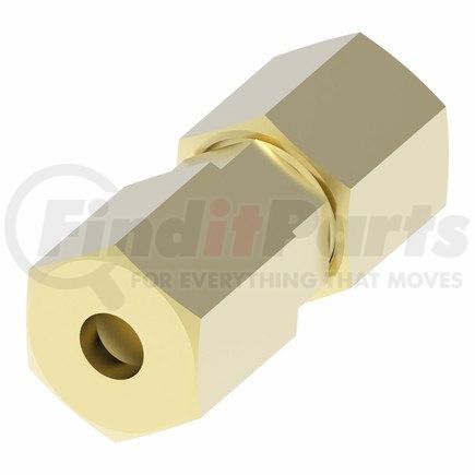 62X3-CT by WEATHERHEAD - Compression And Self align Brass Union 3/16" Tube Size 1/8" Pipe Threads