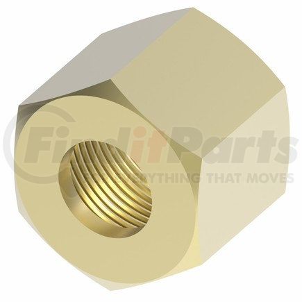 61X5-CT by WEATHERHEAD - Compression And Self align Brass Nut 5/16" Tube Size 1/8" Pipe Threads