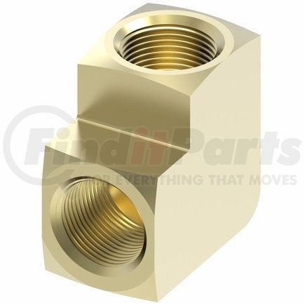 452X6 by WEATHERHEAD - Inverted Flare Brass 90º Female Elbow Fitting 3/8" Tube Size