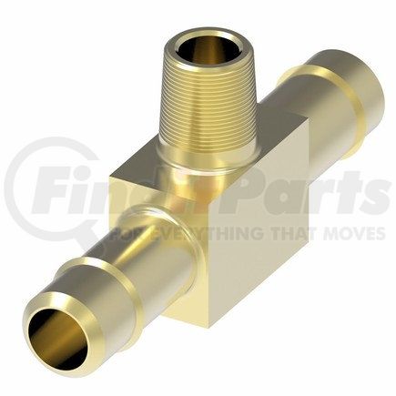 1072X6X2 by WEATHERHEAD - Mini-Barb Brass Male Branch Tee 3/8" Tube Size