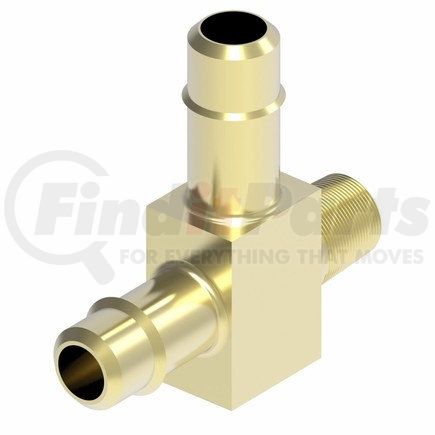 1071X4 by WEATHERHEAD - Mini-Barb Brass Male Run Tee 1/4" Tube Size