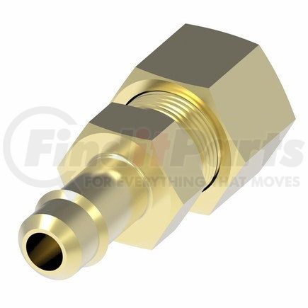 1078X3X4 by WEATHERHEAD - Mini-Barb Brass Compression Connector 3/16" Tube Size