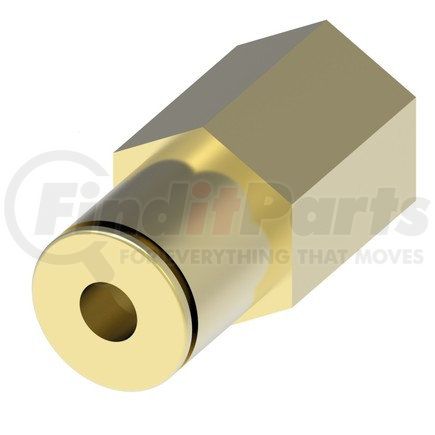1166X10MX4PP by WEATHERHEAD - Push To Connect Brass Female Connector