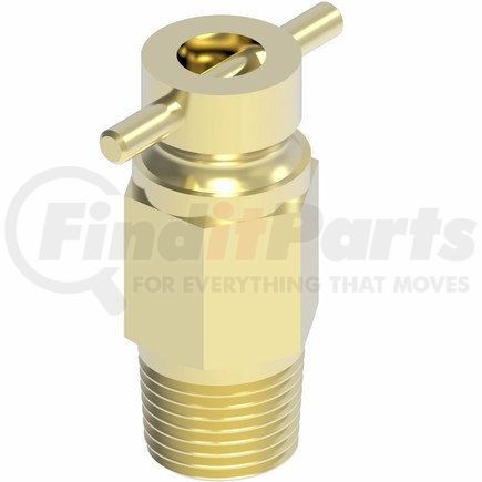 1424A by WEATHERHEAD - Internal Seat Drain Valve Male 1/8-27 PTF SAE Short Brass