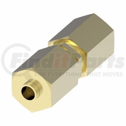 1262X6 by WEATHERHEAD - PolyLine Flareless Brass Union 3/8" Tube Size 1/4" Pipe Threads