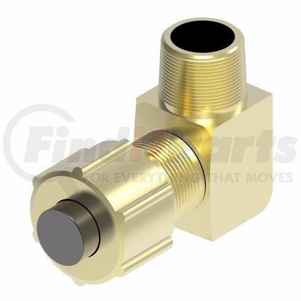 1269X4 by WEATHERHEAD - PolyLine Flareless Brass Male Elbow 1/4" Tube Size 1/8" Pipe Threads