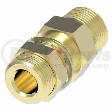 1341 by WEATHERHEAD - Bulkhead Coupling Male 1/2-14 NPTF Female 1/4-18 NPTF Brass