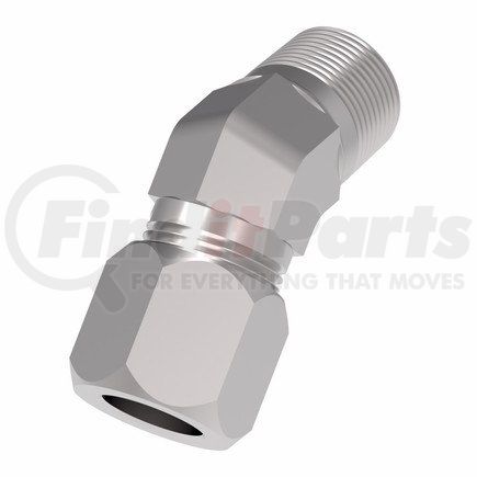 7355X4X4 by WEATHERHEAD - Ermeto 45° Male - NPTF Male to Line/Hose/Tube Female, 45° Elbow Adapter