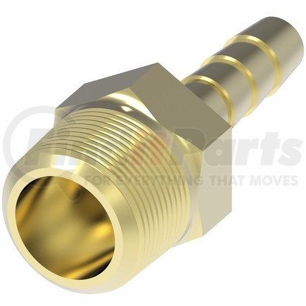 10508B-106-CT by WEATHERHEAD - Fitting - Nipple (Reusable) Brass - 8Hose x - 6MP