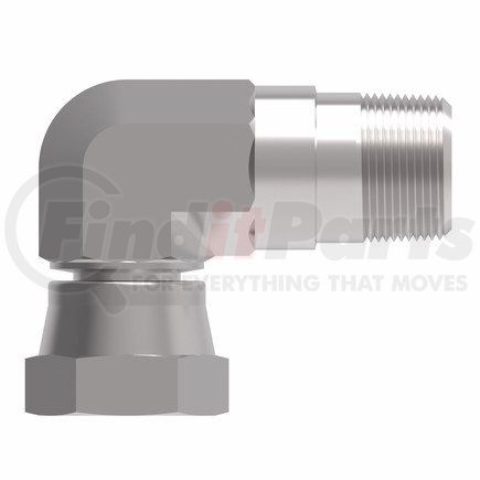 2047-4-2S by WEATHERHEAD - 90 Degree NPSM Internal Pipe Swivel to NPTF External Pipe Steel Adapter