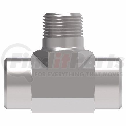 2091-4-4S by WEATHERHEAD - 2091 Series Tee/Y Adapter NPTF External Pipe/NPTF Internal Pipe