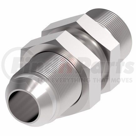 2240-2-4S by WEATHERHEAD - 2240 Series Straight Adapter NPTF External Pipe/SAE 37˚ Flare Bulkhead