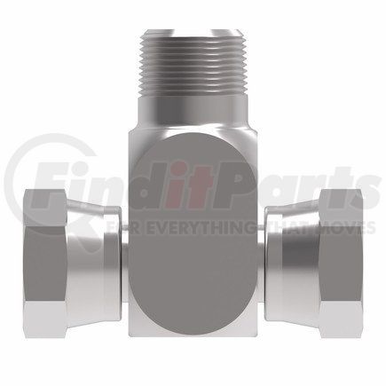 2254-2-2S by WEATHERHEAD - 2254 Series Tee/Y Adapter NPSM Internal Pipe Swivel/NPTF External Pipe