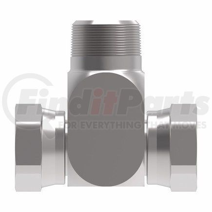 2254-4-8S by WEATHERHEAD - 2254 Series Tee/Y Adapter NPSM Internal Pipe Swivel/NPTF External Pipe