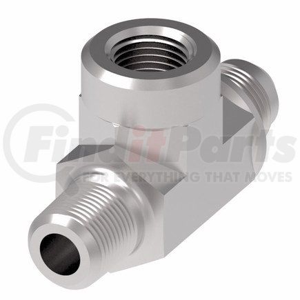 203103-8-10S by WEATHERHEAD - 203103 Series Tee/Y Adapter NPTF External Pipe/SAE 37° Flare/NPTF Internal Pipe