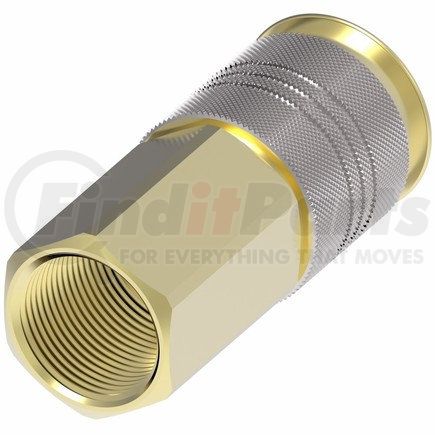 B23AS25F by WEATHERHEAD - Hansen and Gromelle FEM. AUTOFLOW 23 TAR. 1/4'NPT Brass 1/4