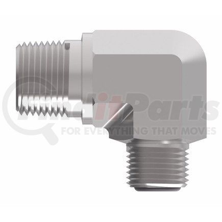 FF2032T0606S by WEATHERHEAD - Aeroquip Adapter - ORS M X NPT Male 90DEG