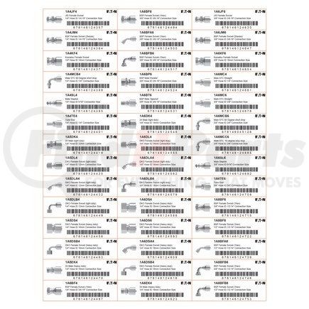 FF91420 by WEATHERHEAD - Miscellaneous Label - For 4S/6S Series