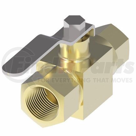 FF90592-02 by WEATHERHEAD - Flow Control Adapter Ball Valves Brass Mini-Instrumentation 2-Way