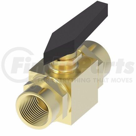 FF90593-08 by WEATHERHEAD - Flow Control Adapter Ball Valves Brass Instrumentation 2-Way