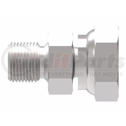 FF4179-0504S by WEATHERHEAD - SAE 37° Female Swivel to BSPP Male Steel Adapter