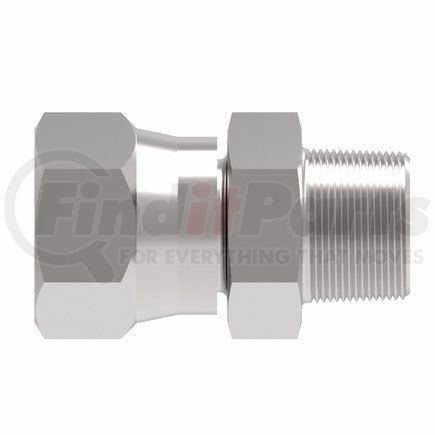 FF4180-0406S by WEATHERHEAD - Female SAE 37° Swivel To Male Metric Taper Pipe Thread Steel Adapter