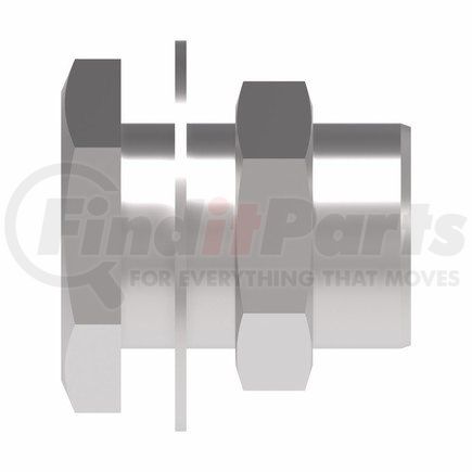 FF4183-0404-2S by WEATHERHEAD - Adapter Bulkhead NPTF Assembly Long FPxFP &3/4-16