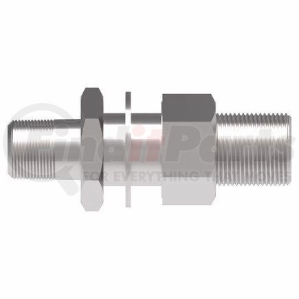 FF4185-0804-2S by WEATHERHEAD - Pipe to Pipe NPTF Bulkhead Coupling Steel Adapter