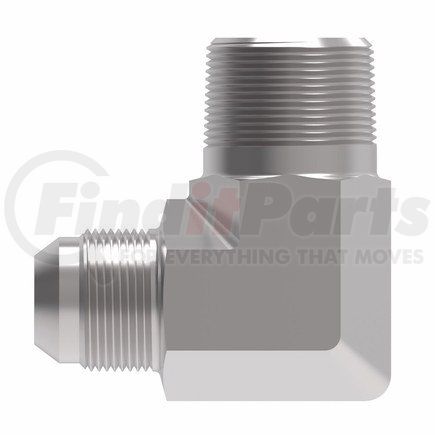 GG310-NP10-12 by WEATHERHEAD - 90° Elbow, SAE 37° Male to BSPT Male Steel Adapter