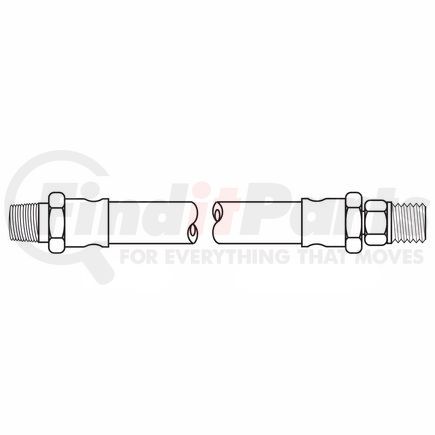 11463 by WEATHERHEAD - Air Brake Chamber / Drop Down Hose Assembly
