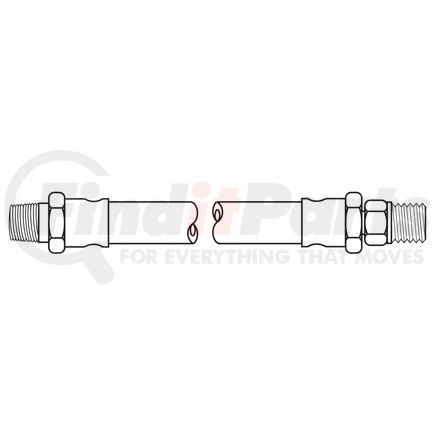 11465 by WEATHERHEAD - Air Brake Chamber / Drop Down Hose Assembly