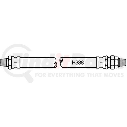 Weatherhead 38097-03400 Hydraulic Hose Eaton Weatherhead Airbrake Hose and Tubing Air Brake Air Chamber Hose Line