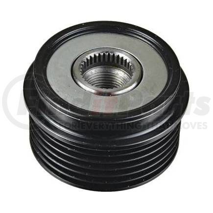 206-12018 by J&N - Pulley 6-Grooves, Clutch, 0.67" / 17mm ID, 2.4" / 61mm OD