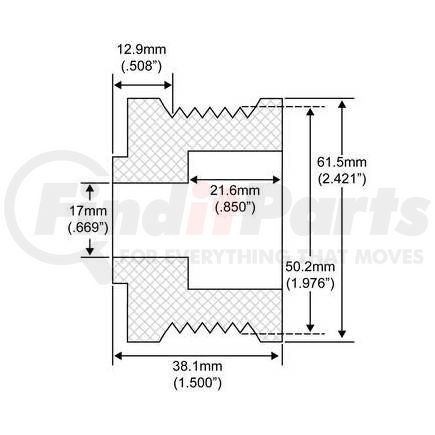 206-12003 by J&N - DR PULLEY 6 GROOVE