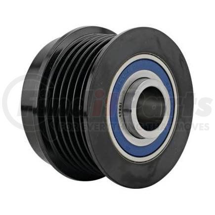 206-12027 by J&N - Pulley 6-Grooves, Decoupler, 0.67" / 17mm ID, 2.45" / 62.3mm OD