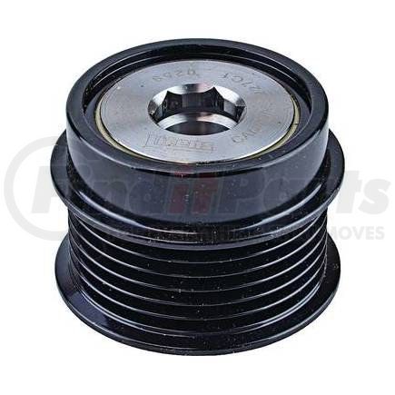 206-52041 by J&N - Pulley 6-Grooves, Decoupler, 0.67" / 17mm ID, 2.42" / 61.5mm OD
