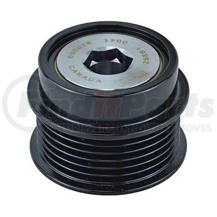 206-52043 by J&N - Pulley 6-Grooves, Decoupler, 2.49" / 63.3mm OD
