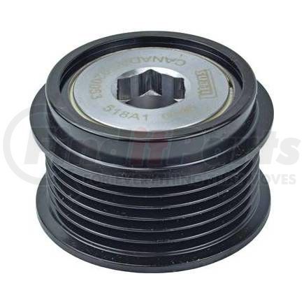 206-52044 by J&N - Pulley 6-Grooves, Decoupler, 2.48" / 63mm OD