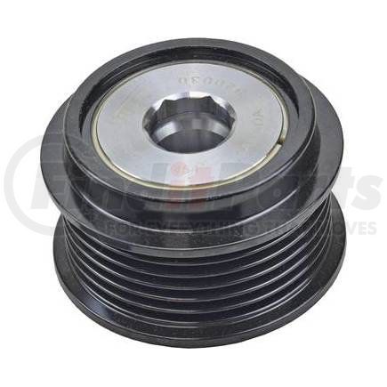 206-52037 by J&N - Pulley 6-Grooves, Decoupler, 0.67" / 17mm ID, 2.39" / 60.8mm OD