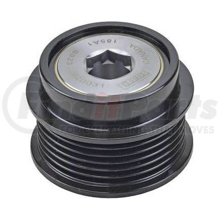 206-52038 by J&N - Pulley 6-Grooves, Decoupler, 0.67" / 17mm ID, 2.39" / 60.8mm OD
