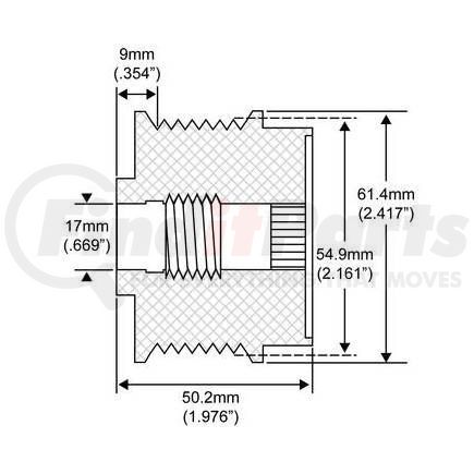 207-52009 by J&N - Denso 7 Grv Clutch