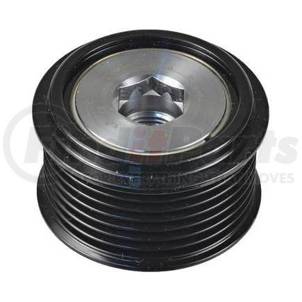 207-52010 by J&N - Pulley 7-Grooves, Decoupler, 0.67" / 17mm ID, 2.48" / 63mm OD