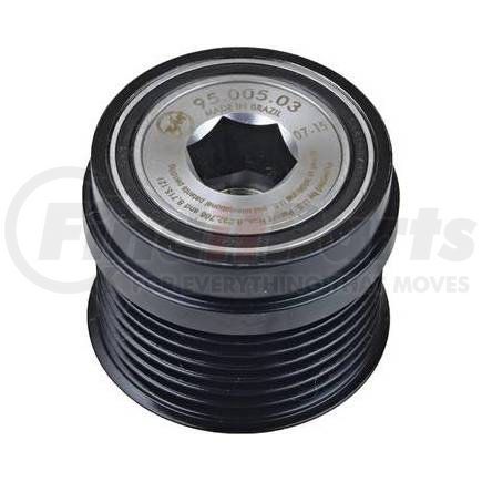 207-52011 by J&N - Pulley 7-Grooves, Decoupler, 0.67" / 17mm ID, 2.36" / 60mm OD