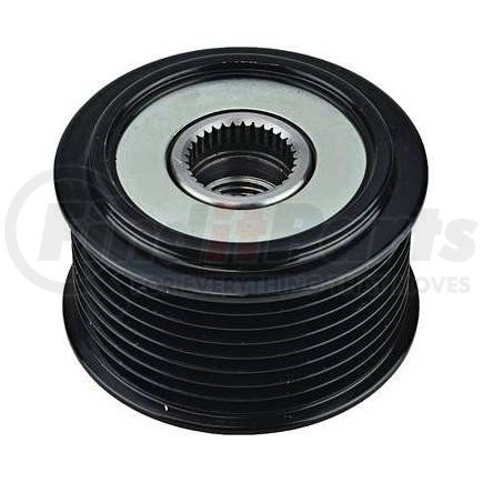 208-48001 by J&N - Pulley 8-Grooves, Clutch, 0.67" / 17mm ID, 2.52" / 64mm OD