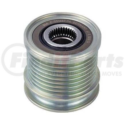 208-40001 by J&N - Pulley 8-Grooves, Clutch, 0.67" / 17mm ID, 2.13" / 54mm OD