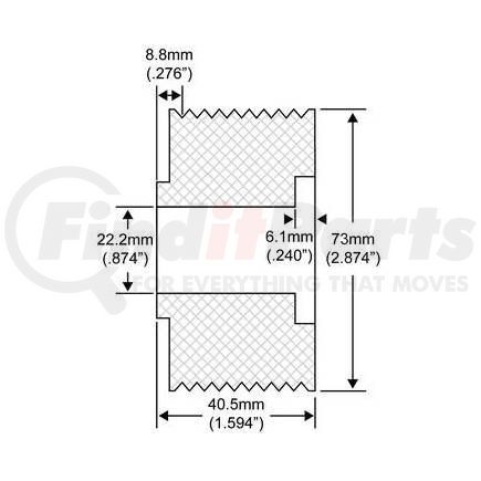 209-01000 by J&N - 9G 2 7/8X.875 SERP