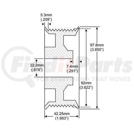 210-12001 by J&N - DR 10 Groove Pulley