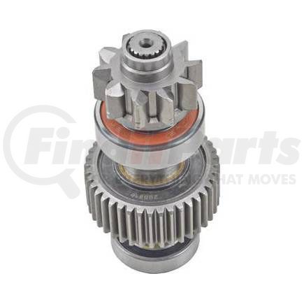 220-52075 by J&N - Drive Assembly Roller & Reduction Gear, 10T, 1.61" / 40.8mm OD, CW, 10 Spiral Spl.