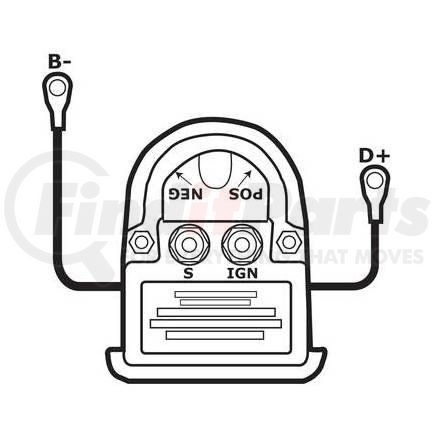 230-16122 by J&N - Regulator, Electronic 12V, 14.2 Set Point, A-Circuit, Trio Activation