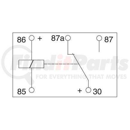 240-01035 by J&N - Mini Relay, 12V, 40A, 5 Terminals, SPDT, Continuous